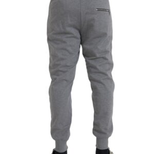 Dolce & Gabbana Gray Cotton Jogger Skinny Sweatpants Pants