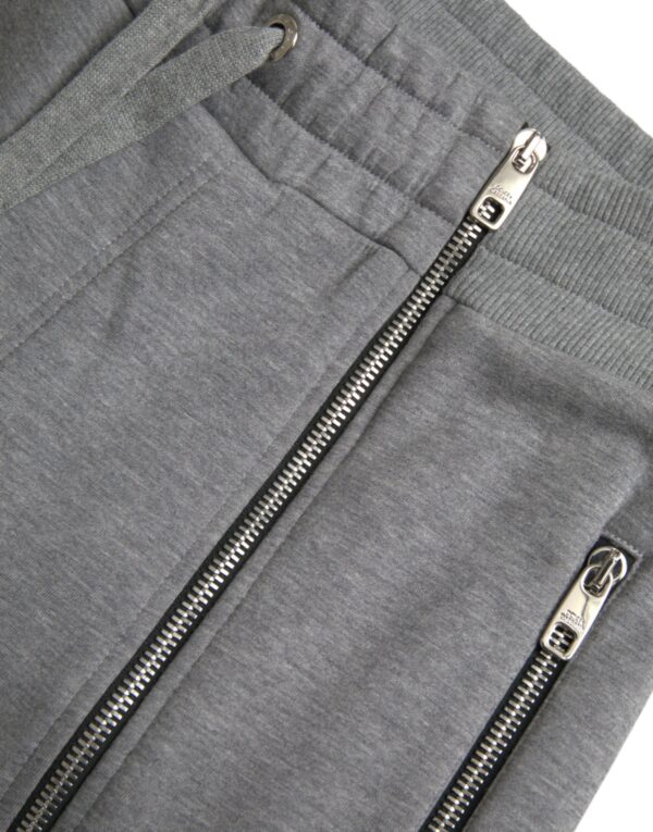 Dolce & Gabbana Gray Cotton Jogger Skinny Sweatpants Pants - Image 6