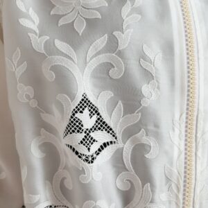 Dolce & Gabbana Elegant White Silk Bomber Jacket