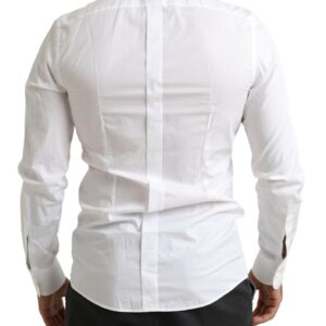 Dolce & Gabbana Italian Designer Slim Fit Tuxedo Shirt