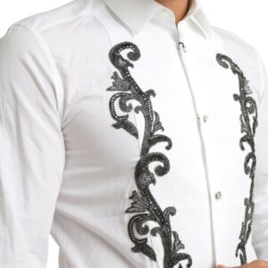 Dolce & Gabbana Italian Designer Slim Fit Tuxedo Shirt