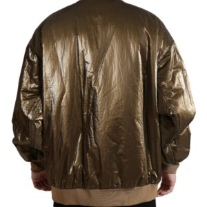 Dolce & Gabbana Elegant Bronze Bomber Jacket