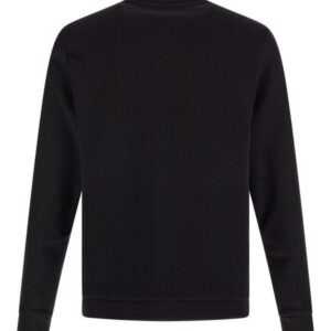 Hugo Boss Elegant Black Cotton Round Neck Sweatshirt