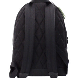 Burberry Abbeydale Branded Stamp Black Nylon Backpack Shoulder Bookbag