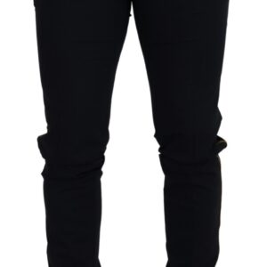 Dolce & Gabbana Elegant Black Wool-Blend Trousers