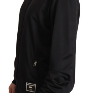 Dolce & Gabbana Elegant Black Full Zip Sweater