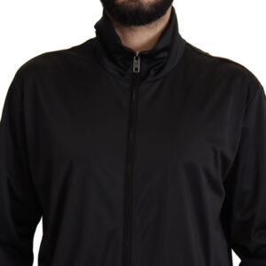 Dolce & Gabbana Elegant Black Full Zip Sweater