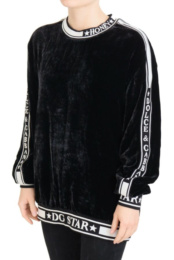 Dolce & Gabbana Elegant Silk Blend Velvet Sweater - Image 5