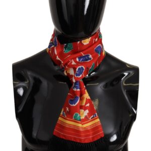 Dolce & Gabbana Elegant Multicolor Silk Men’s Scarf