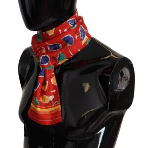 Dolce & Gabbana Elegant Multicolor Silk Men’s Scarf