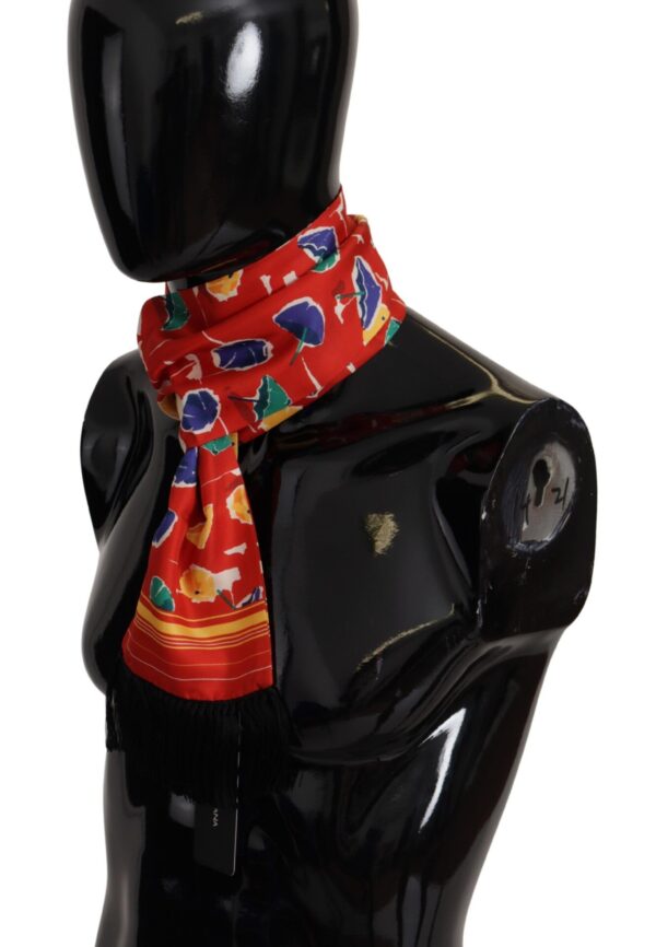 Dolce & Gabbana Elegant Multicolor Silk Men's Scarf - Image 4