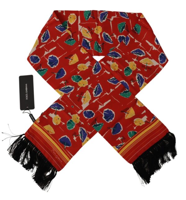 Dolce & Gabbana Elegant Multicolor Silk Men's Scarf - Image 2