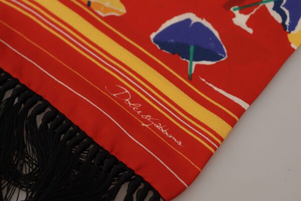 Dolce & Gabbana Elegant Multicolor Silk Men's Scarf - Image 3