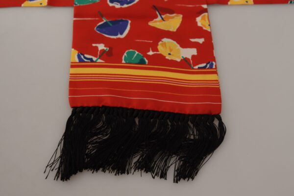 Dolce & Gabbana Elegant Multicolor Silk Men's Scarf - Image 6