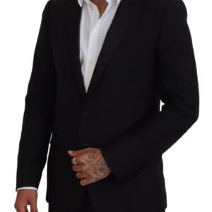 Dolce & Gabbana Elegant Martini Black Formal Blazer