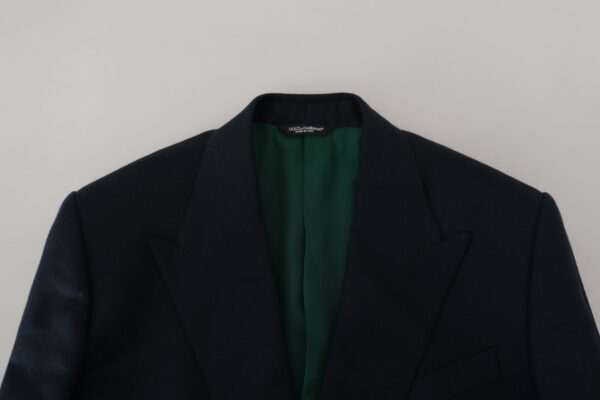 Dolce & Gabbana Elegant Cashmere-Silk Blend Blue Blazer - Image 7