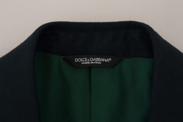 Dolce & Gabbana Elegant Cashmere-Silk Blend Blue Blazer - Image 8