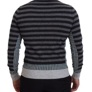 Dolce & Gabbana Elegant Striped Wool Crewneck Sweater