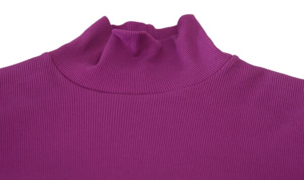 Dolce & Gabbana Elegant Purple Turtle Neck Pullover Sweater - Image 5