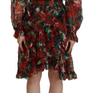 Dolce & Gabbana Elegant Multicolor A-Line Silk Dress