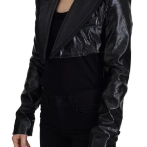 Dolce & Gabbana Elegant Cropped Black Designer Jacket