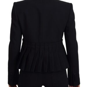 Dolce & Gabbana Elegant Black Stretch Wool Blazer