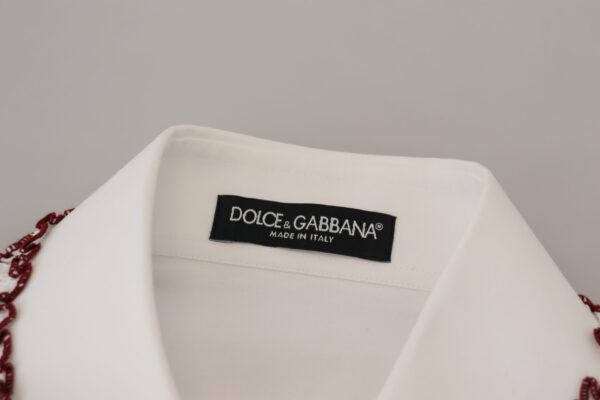 Dolce & Gabbana Elegant White Cotton Polo Top - Image 6