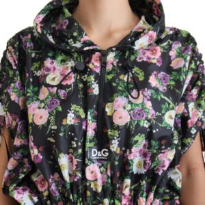 Dolce & Gabbana Elegant Floral Mini Dress with Logo Detail