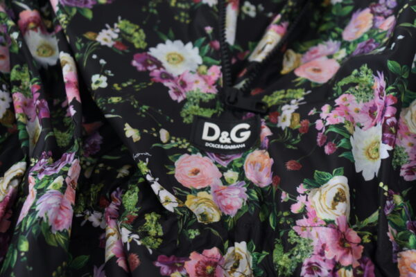 Dolce & Gabbana Elegant Floral Mini Dress with Logo Detail - Image 6