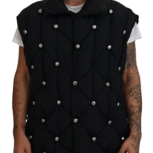 Dolce & Gabbana Elegant Black Sleeveless Vest Jacket