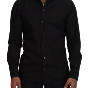 Dolce & Gabbana Elegant Black Formal Cotton Shirt