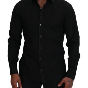 Dolce & Gabbana Elegant Black Formal Cotton Shirt