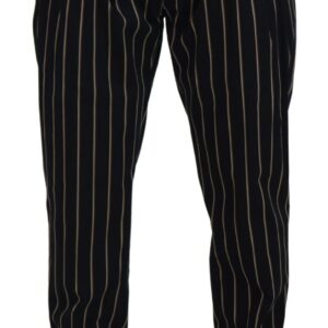 Dolce & Gabbana Elegant Striped Chino Tapered Pants