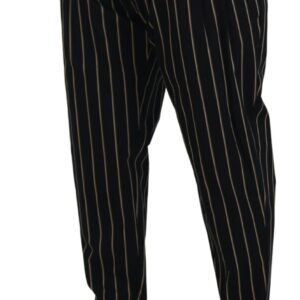 Dolce & Gabbana Elegant Striped Chino Tapered Pants