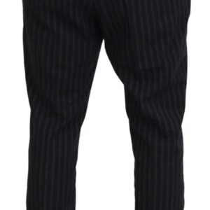 Dolce & Gabbana Elegant Striped Chino Dress Pants