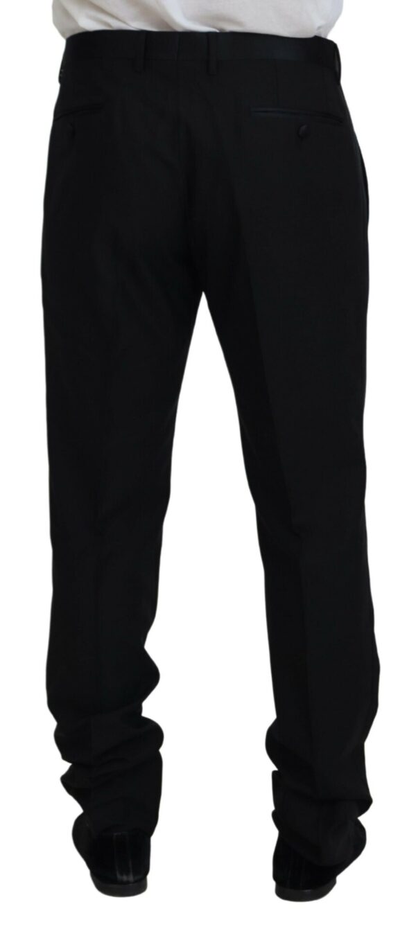 Dolce & Gabbana Elegant Slim Fit Black Dress Trousers - Image 3