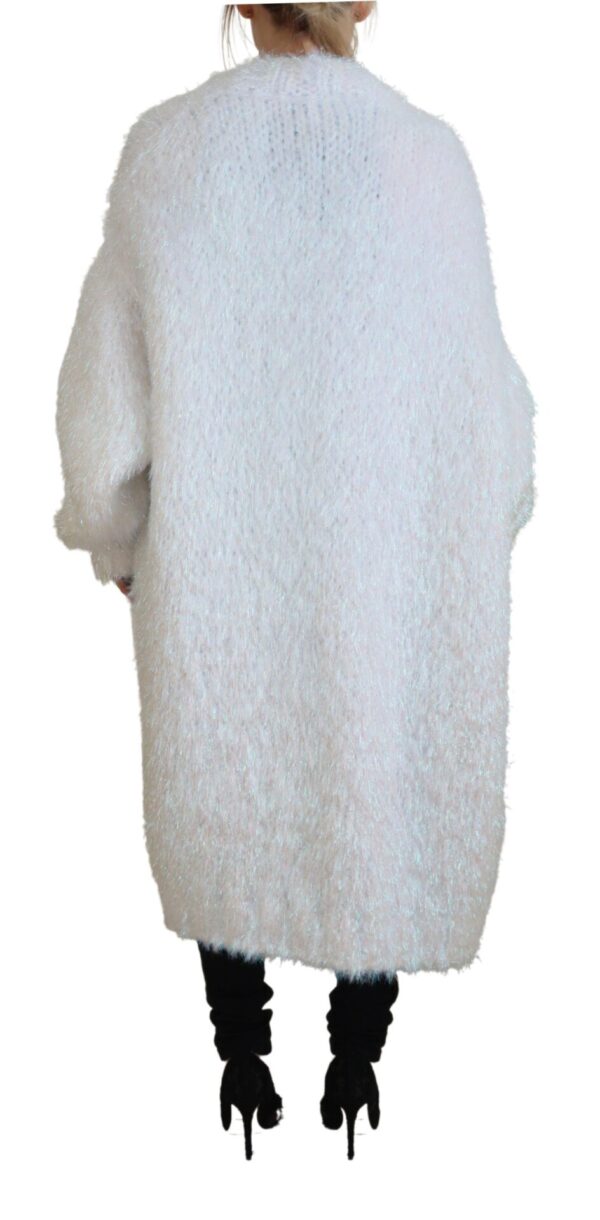 Dolce & Gabbana Elegant White Long Sleeve Cardigan Jacket - Image 3