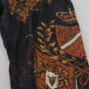 Dolce & Gabbana Baroque Crown Silk Sweatpants