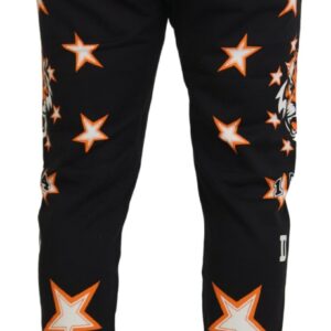 Dolce & Gabbana Elegant Black Star Casual Sweatpants