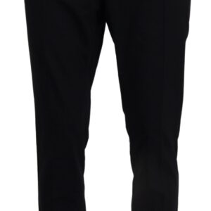 Dolce & Gabbana Elegant Slim Fit Dress Pants in Blue