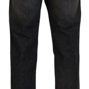 Dolce & Gabbana Exquisite Gray Denim Pants for the Modern Gentleman