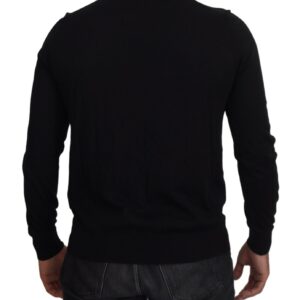 Dolce & Gabbana Elegant Black Cashmere Cardigan Sweater