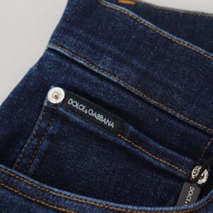 Dolce & Gabbana Elegant Slim Fit Dark Blue Denim Jeans