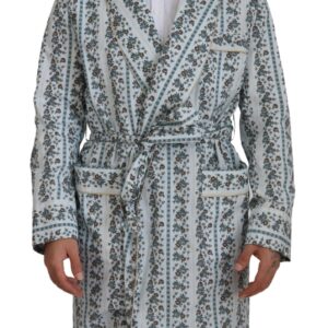 Dolce & Gabbana Elegant Floral Cotton Jacket Robe