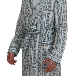 Dolce & Gabbana Elegant Floral Cotton Jacket Robe