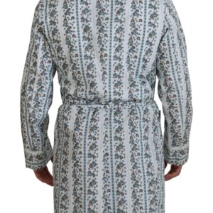 Dolce & Gabbana Elegant Floral Cotton Jacket Robe