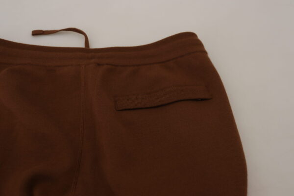 Dolce & Gabbana Elegant Brown Cashmere Jogger Pants - Image 6