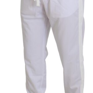 Dolce & Gabbana Elegant White Jogger Pants for Sophisticated Comfort