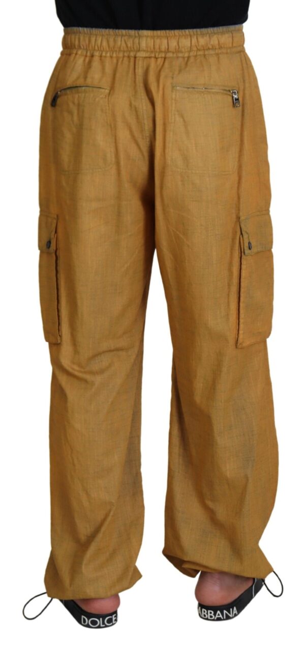 Dolce & Gabbana Elegant Italian Linen Trousers - Image 3