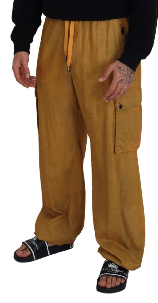 Dolce & Gabbana Elegant Italian Linen Trousers - Image 4